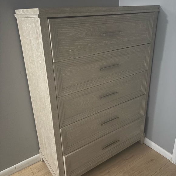 Modern Gray Wooden Dresser